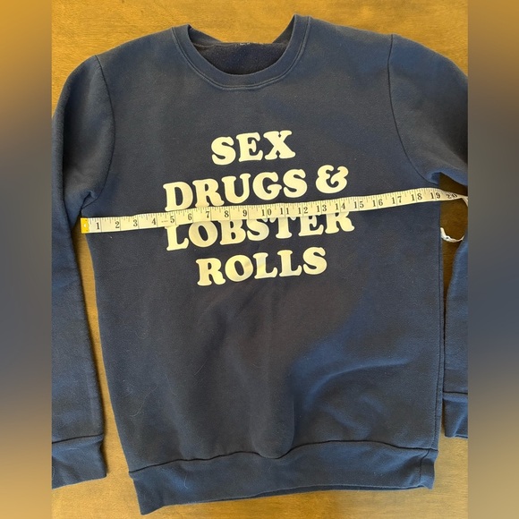 Sex Drugs & Lobster Rolls navy crewneck - Picture 3 of 4